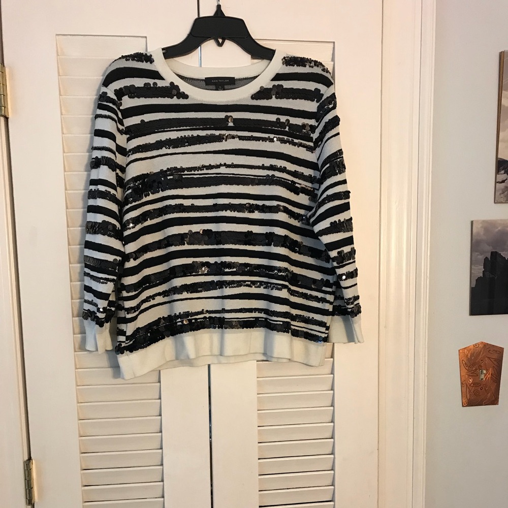 Ann Taylor sequined sweater